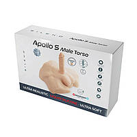Напівторс зі знімним фаллоїмітатором на присоску SilexD Male Torso Apollo Caramel S