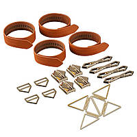 БДСМ набір для зв'язування Lockink Hogtie Set Brown