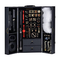 Люксовый набор БДСМ девайсов в чемодане Lockink All in 1 BDSM Play Kit Crocodile Leather