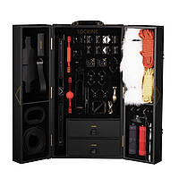 Роскошный БДСМ набор 24 предмета Lockink All in 1 BDSM Play Kit Black Color