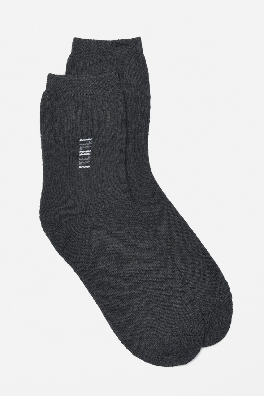 Шкарпетки чоловічі махрові чорного кольору р.42-48 190070M, фото 1