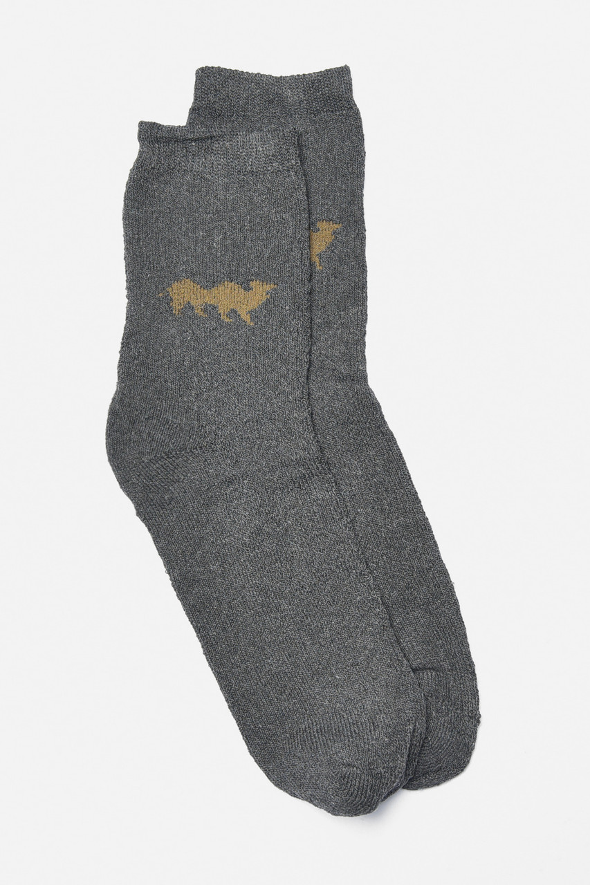 Шкарпетки чоловічі махрові темно-сірого кольору р.41-47 190330M, фото 1