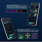 Програмована новорічна LED гірлянда-штора з пультом та керуванням з телефону SFK-08 Bluetooth 3х2 м USB, фото 3