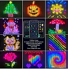 Програмована новорічна LED гірлянда-штора з пультом та керуванням з телефону SFK-08 Bluetooth 3х2 м USB, фото 9