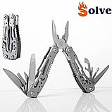 Мультитул 9 в 1 з чохлом Solve Сірий KT6001908 solve, фото 3