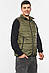 Жилетка чоловіча демісезонна кольору хакі 191043M, фото 2