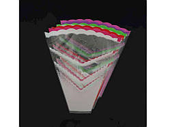 Пакет для квітів конусний малюнокмалюнок 10*50*50 (100шт/уп) ТМ УПАКОВКИН