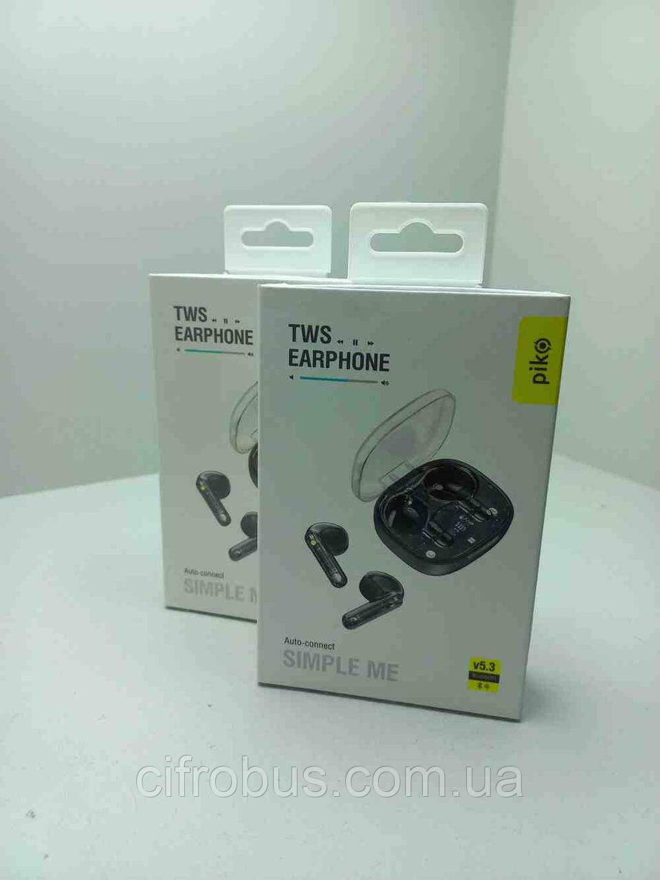 Навушники Bluetooth-гарнітура Б/У Piko TWS-SimpleMe Black (1283126583438)