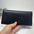 Шкіряний гаманець конверт Lanvera 10325-С101 Чорний, фото 2
