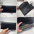 Шкіряний гаманець конверт Lanvera 10325-С101 Чорний, фото 5