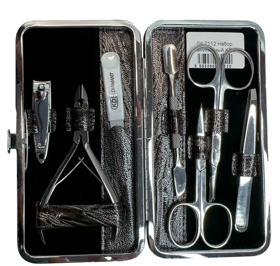 Манікюрний набір KDS 04-7112, 7 предметів, "Змія", фото 1