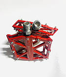 Педалі A-10 червоні алюмінієві пром Mpeda, фото 3