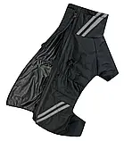 Комбінезон зимовий для такс, розмір 2 (спина 39 см, обхват грудей 48-56 см), чорний., фото 2