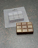 Пластикова форма для шоколаду Плитка шоколаду середня 2