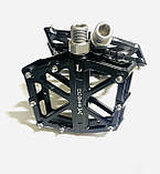 Педалі A-10 Mpeda чорні алюмінієві на пром підшипнику, фото 5