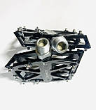 Педалі A-10 Mpeda чорні алюмінієві на пром підшипнику, фото 4