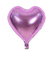 Куля фольгована серце фіолетова 5" (12 см) Китай