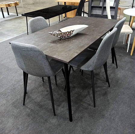 Стіл обідній для кухні  ТУРІН Neman  1180  Оксид мат Р254, фото 1