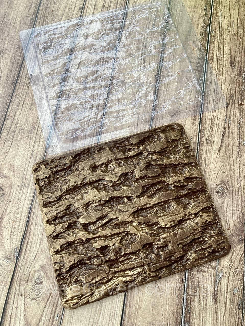 Пластикова форма - текстурний мат Кора старого дерева, фото 1