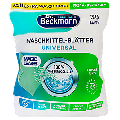 Серветки для прання універсальні Др.Бекманн Dr.Beckmann magic leaves 30szt 80g 8шт/ящ (Код: 00-00016975)