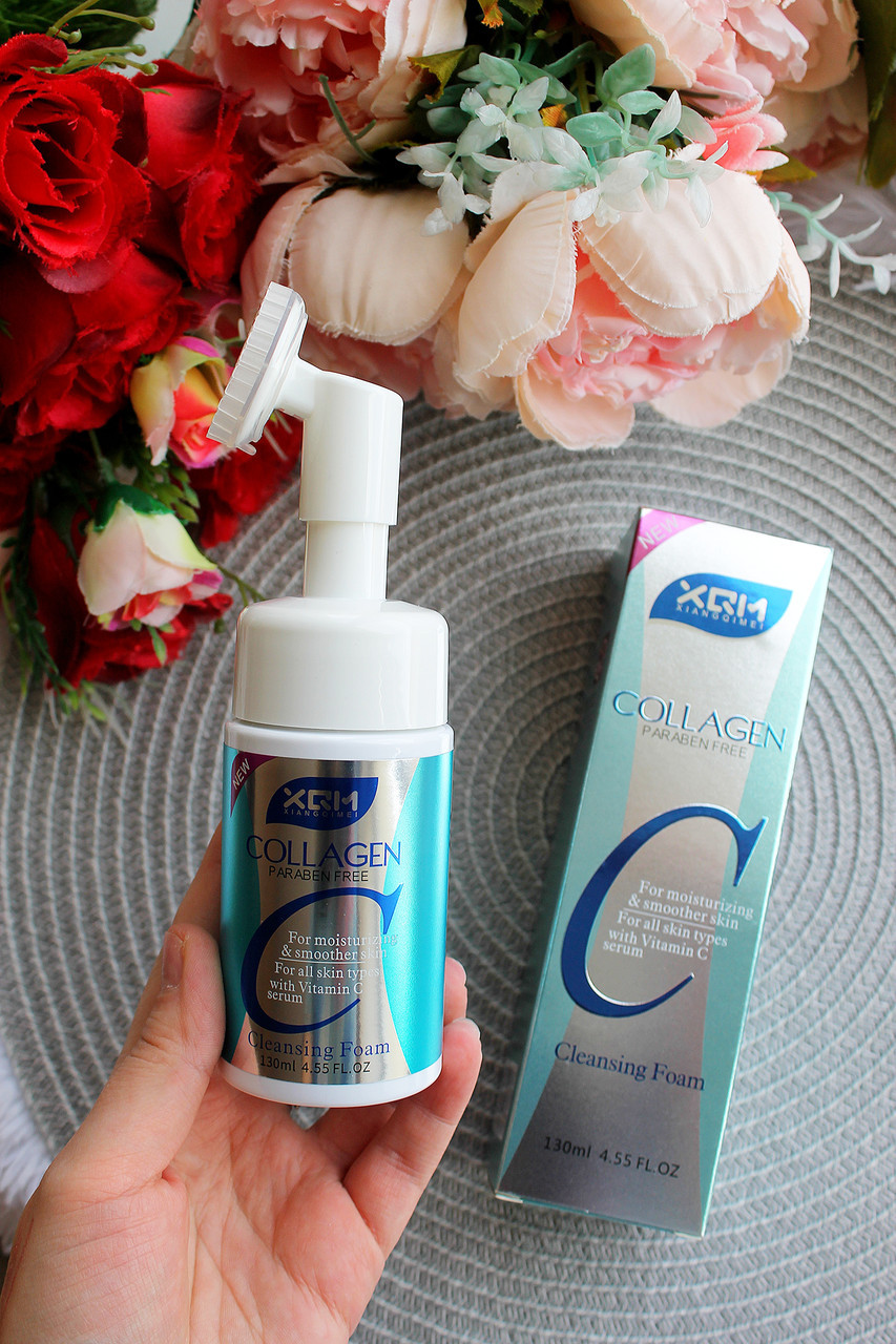 Пінка для вмивання з колагеном Collagen Cleansing Foam, фото 1