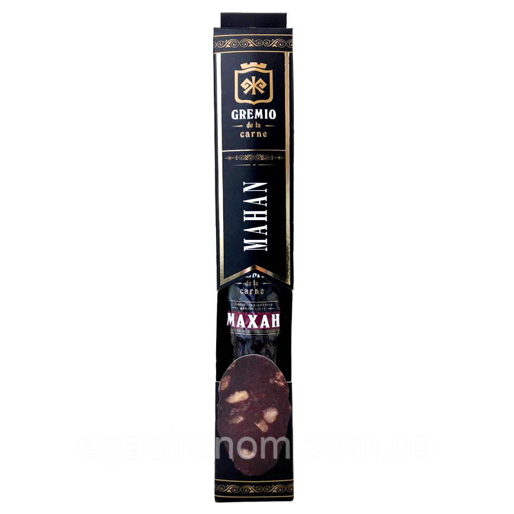 Ковбаса сирокопчена махан Греміо Gremio de la carne mahan 300g 15шт/ящ (Код: 00-00016932)