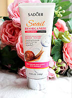 Пінка для обличчя з колагеном та екстрактом слизу равликаSadoer Snail Reorganize Collagen Foam