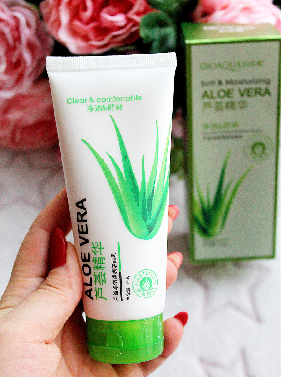 Пінка для вмивання з екстрактом алое вера Bioaqua Aloe Vera Foam Cleanser