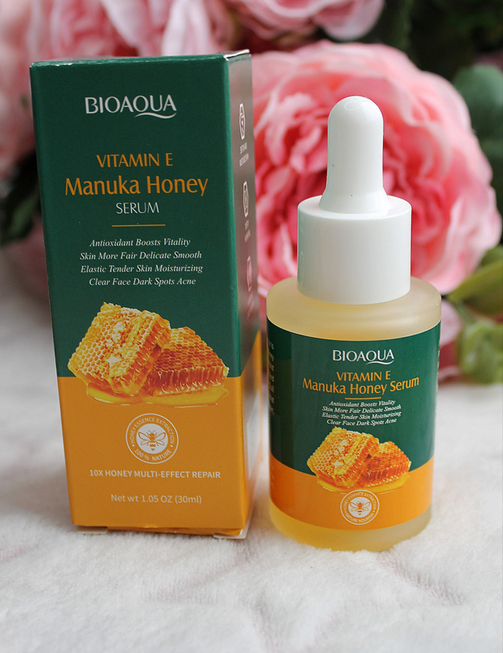 Поживна, захисна сироватка з вітаміном E і медом манука BIOAQUA VITAMIN E MANUKA HONEY SERUM, 30 ml