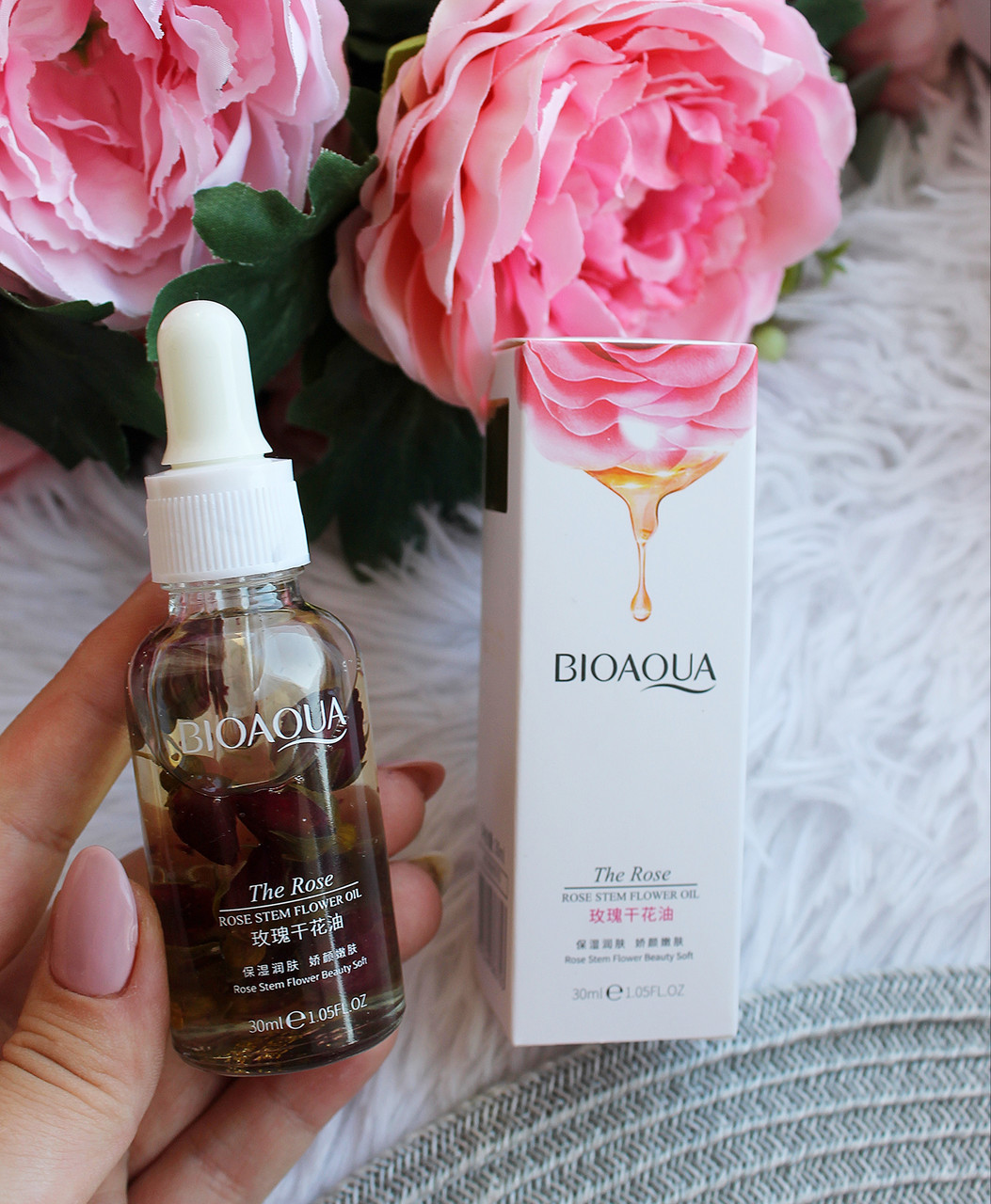 Олія зволожувальна з екстрактом троянди Bioaqua Rose Stem Flower Oil 30 мл BQY83703