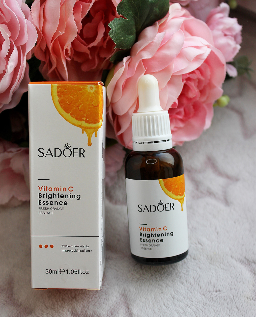Сироватка антивікова для обличчя з вітаміном C і нікотинамідом Sadoer Vitamin C, 30 ml