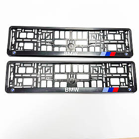 Рамки номерного знака BMW (БМВ) комплект 2 штуки