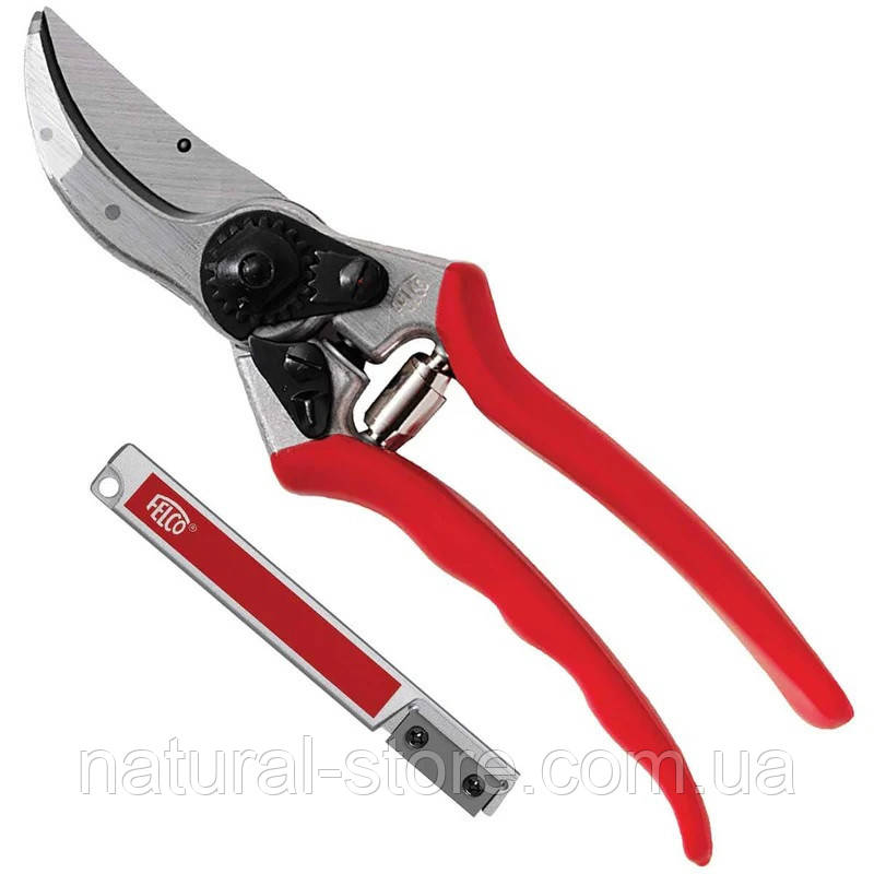 Акційний набір секатор FELCO 2 + Точилка FELCO 906 для обрізки гілок дерев, кущів, живців (якісний)
