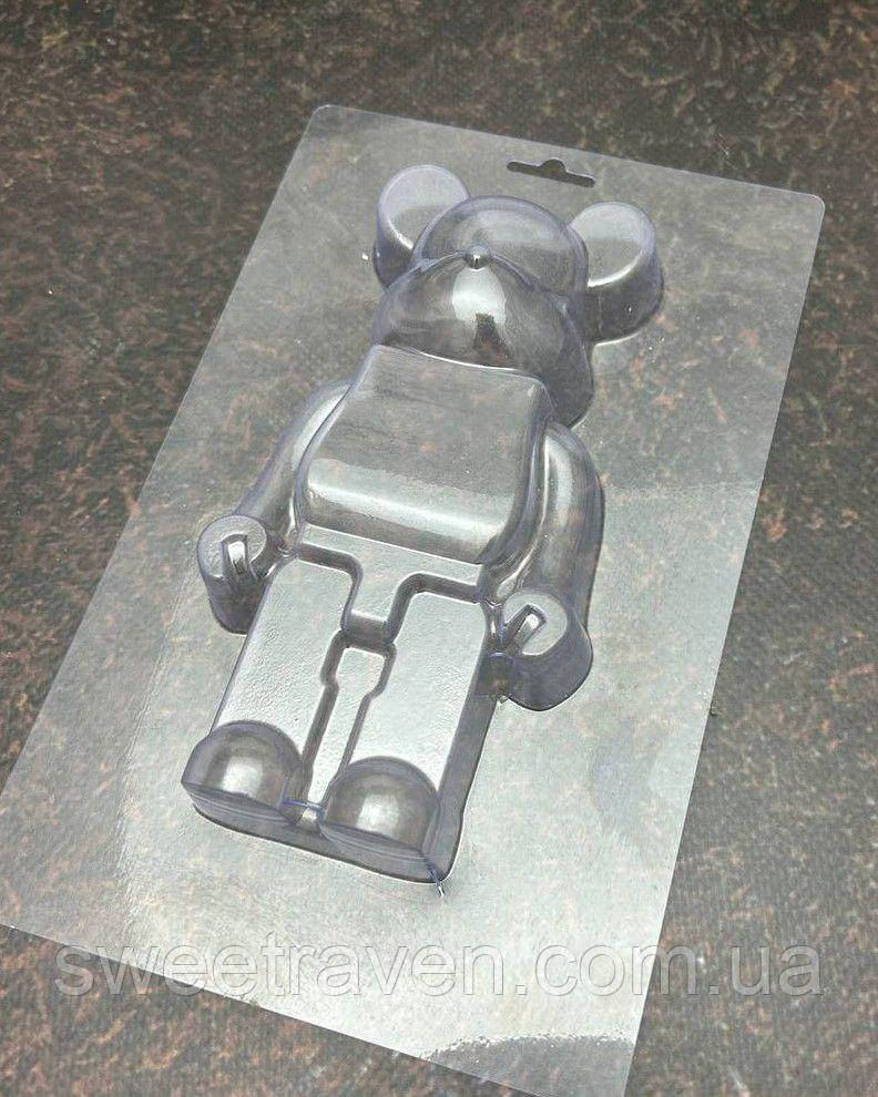 Форма пластикова Bearbrick велика, фото 1