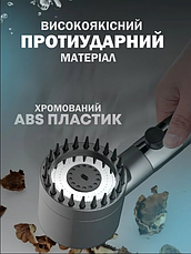 Лійка для душу, масажна, високого тиску з силіконовими шипами, 3 режими, душова насадка, турбо-лійка, фото 4