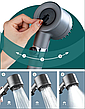 Лійка для душу, масажна, високого тиску з силіконовими шипами, 3 режими, душова насадка, турбо-лійка, фото 6