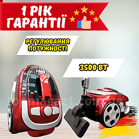 Контейнерний пилосос Pro Animal 3500 Вт колбовий пилосос з пилозбірником на 2,5 л та HEPA фільтром