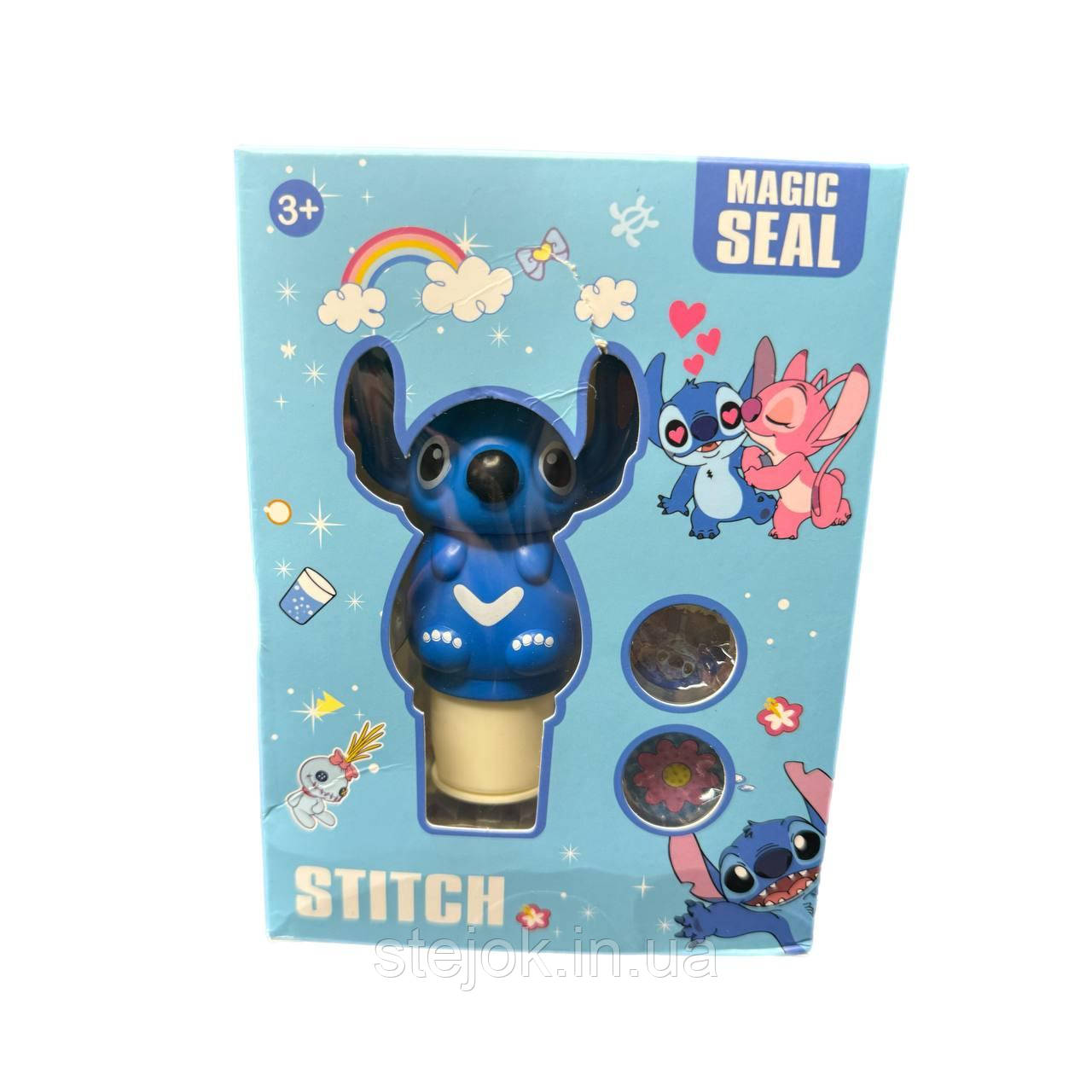 Дитячий друк наліпками Стич голубой, фото 1