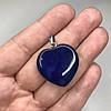 Кулон Серце Лазурит (тоноване каміння) 25х25х8х30мм+-, фото 2
