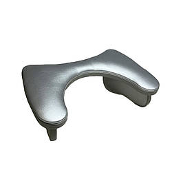 Підлокітник для манікюру похилий MrHelix, Сріблястий з білим