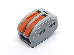 Клемна колодка PCT-212 2 контакти 32A 0.08-4 мм2 кабельний затискач Wago 222-412