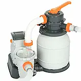 Каркасний басейн Bestway 5612B (640х274х132 см) з пісочним фільтром, драбиною і тентом, фото 5