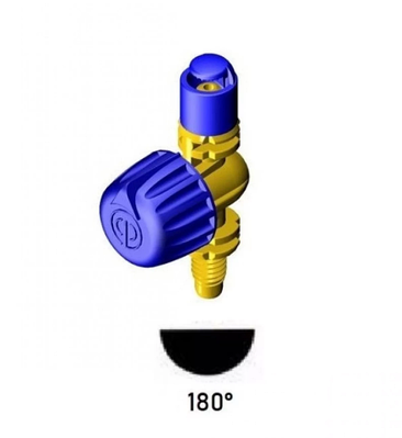 Мікроспрей регульований,  радіус до 3 м, сектор 180°, потік 0-119 л/год, підключення 4 мм, Teco Idra Spray (Італія)