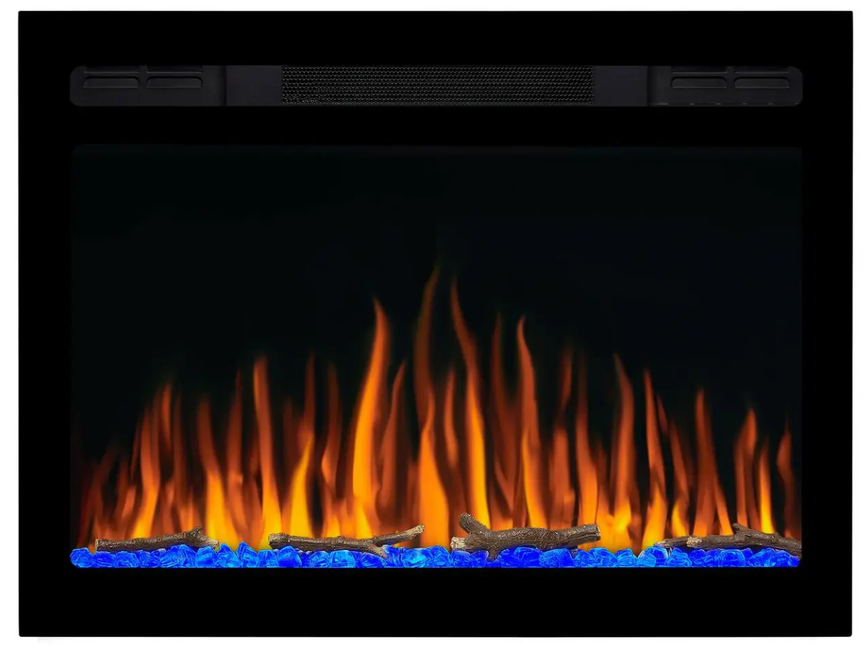 Електрокамін Вбудований ArtiFlame AF27WR Декоративний Електричний Камін з ефектом живого вогню