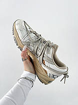 Кросівки Asics Gel Kahana TR V2 Cream Pure Silver Асікс Гель Кахана ТР В2 білі кеди текстиль шкіра демісезон унісекс, фото 4