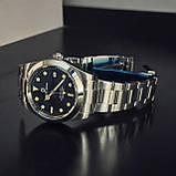 Водонепроникний чоловічий механічний годинник з автопідзаводом Pagani Design PD-1692 Silver-Black-Orange, фото 8