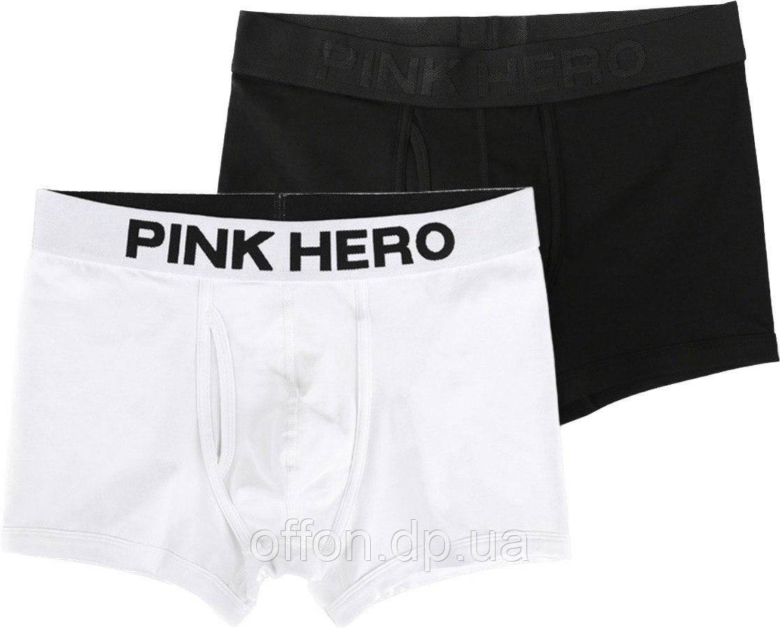 Чоловічі преміумбоксери труси Pink Hero білі