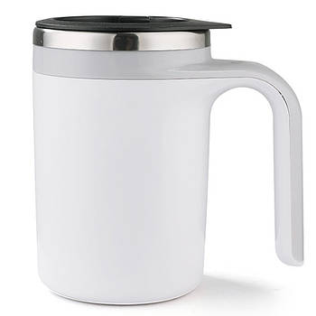 Автоматичний кухоль-мішалка 380 мл, на батарейках / Чашка з кришкою / Чашка для чаю / Чашка для кави