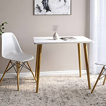 Обідній стіл LION Маямі-2 дерев'яні ніжки Німфея Альба (LION-041003)