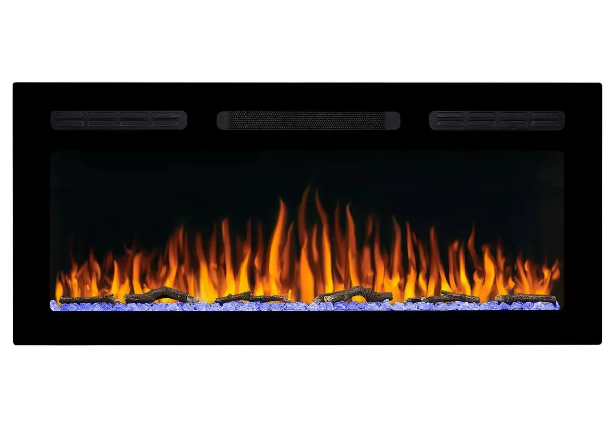 Електрокамін Вбудований ArtiFlame AF40WR Декоративний Електричний Камін з ефектом живого вогню